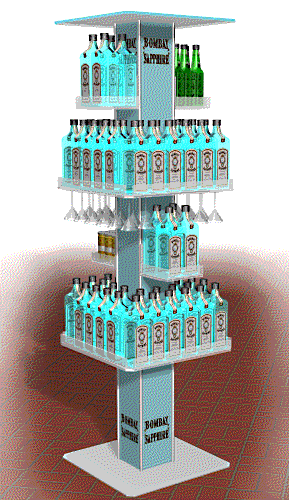 Display Rack - Bombay Gin
