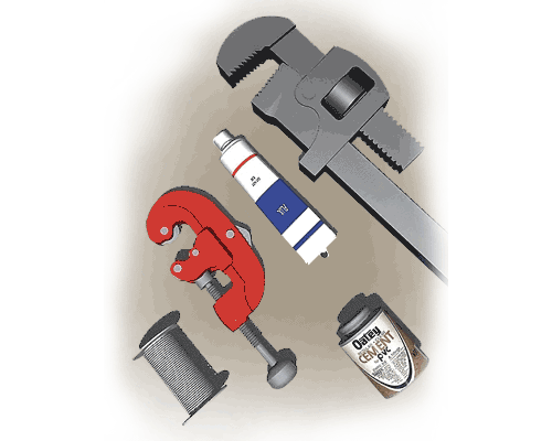 Exploded Plumbing Tools