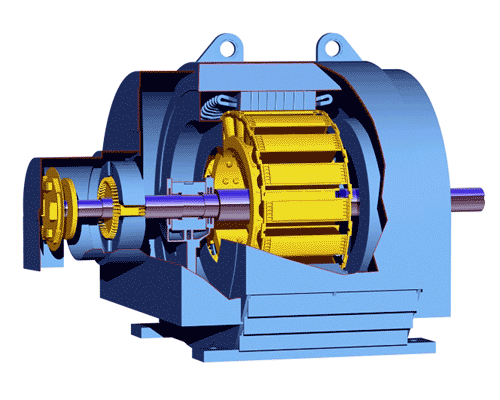 Cutaway of an Exciter