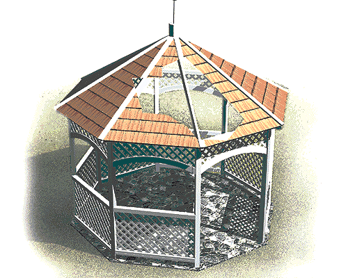 Cutaway of a Gazebo